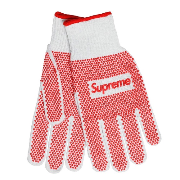 Supreme Accessories - NEW Supreme Grip Work Gloves in White
